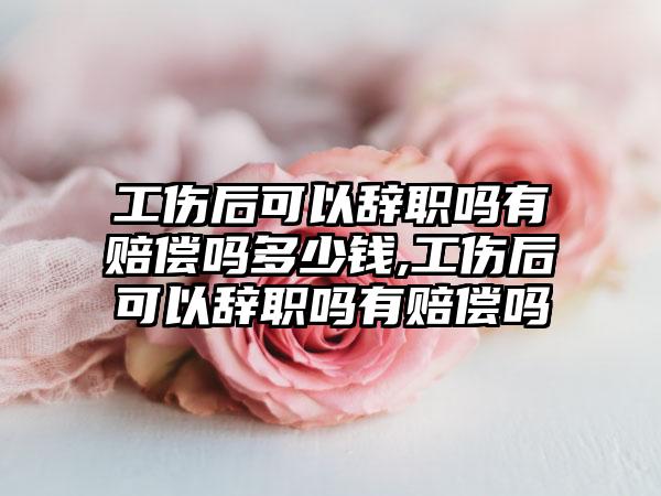 工伤后可以辞职吗有赔偿吗多少钱,工伤后可以辞职吗有赔偿吗
