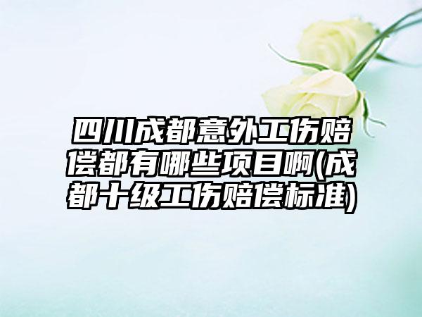 四川成都意外工伤赔偿都有哪些项目啊(成都十级工伤赔偿标准)