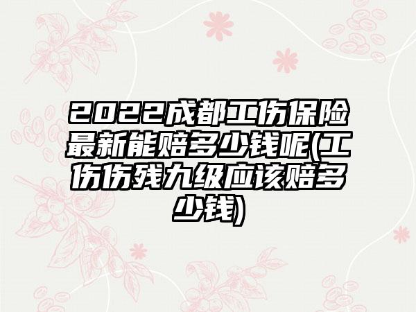 2022成都工伤保险最新能赔多少钱呢(工伤伤残九级应该赔多少钱)