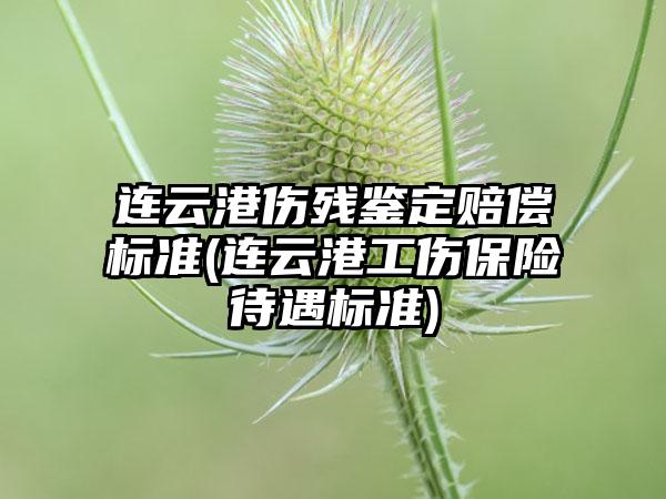 连云港伤残鉴定赔偿标准(连云港工伤保险待遇标准)
