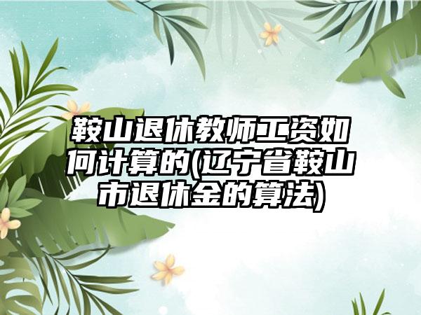 鞍山退休教师工资如何计算的(辽宁省鞍山市退休金的算法)