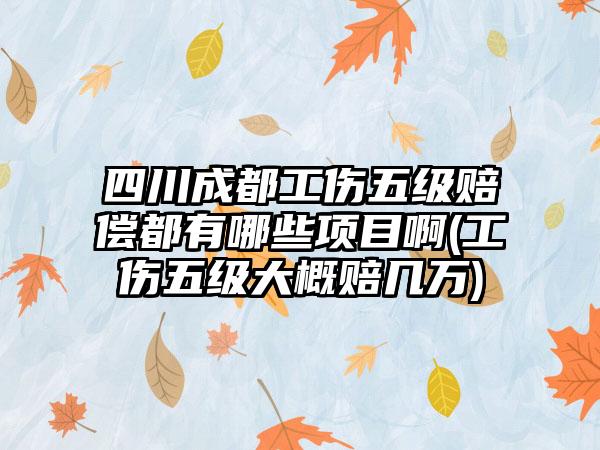 四川成都工伤五级赔偿都有哪些项目啊(工伤五级大概赔几万)